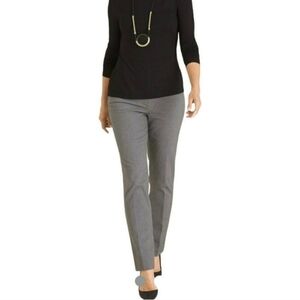 Chico's So Slimming Sophia Twill Striped Straight Leg Pants NWT Size 2 12